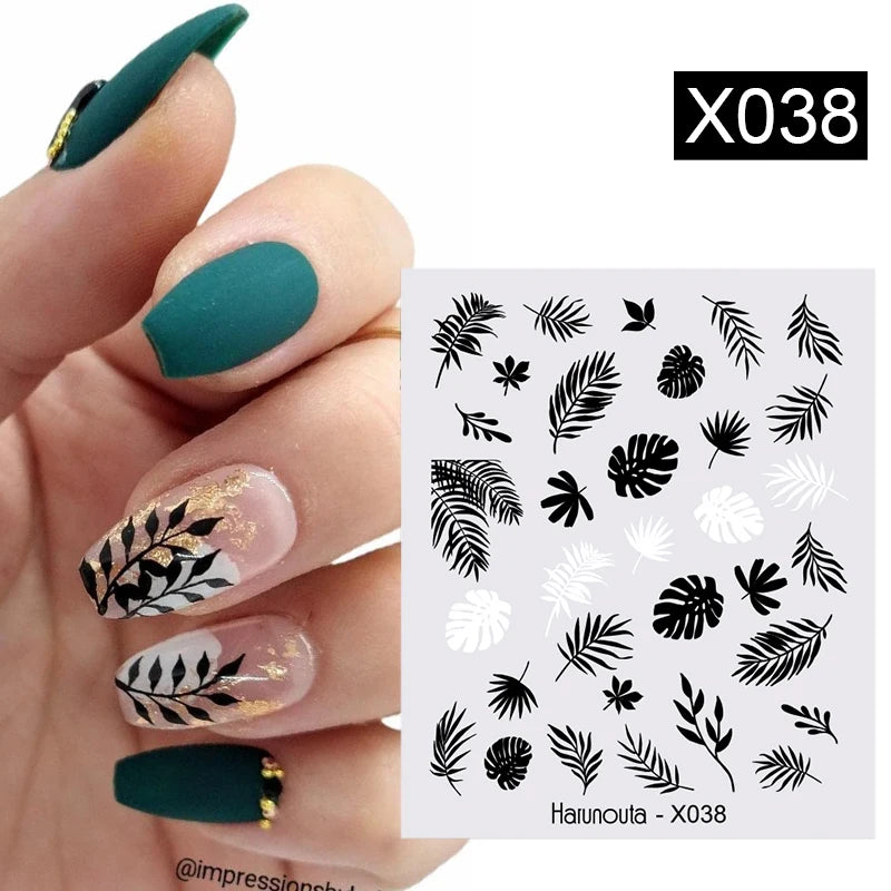 Gold 3D Nail Stickers