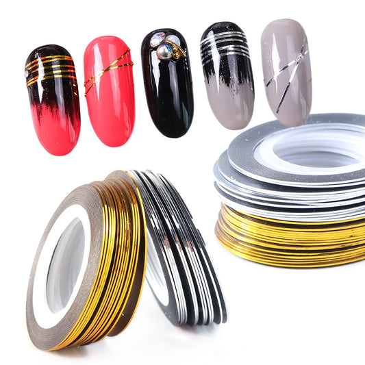 0.5mm Nail Striping Tape Adhesive Stickers Foils