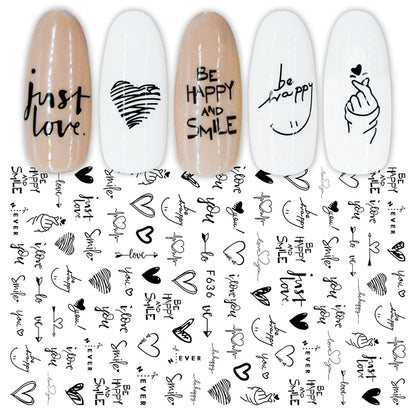 Gold 3D Nail Stickers