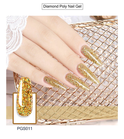 Poly Nail Gel Set of  8/6/4 PCS Poly UV Gel Set