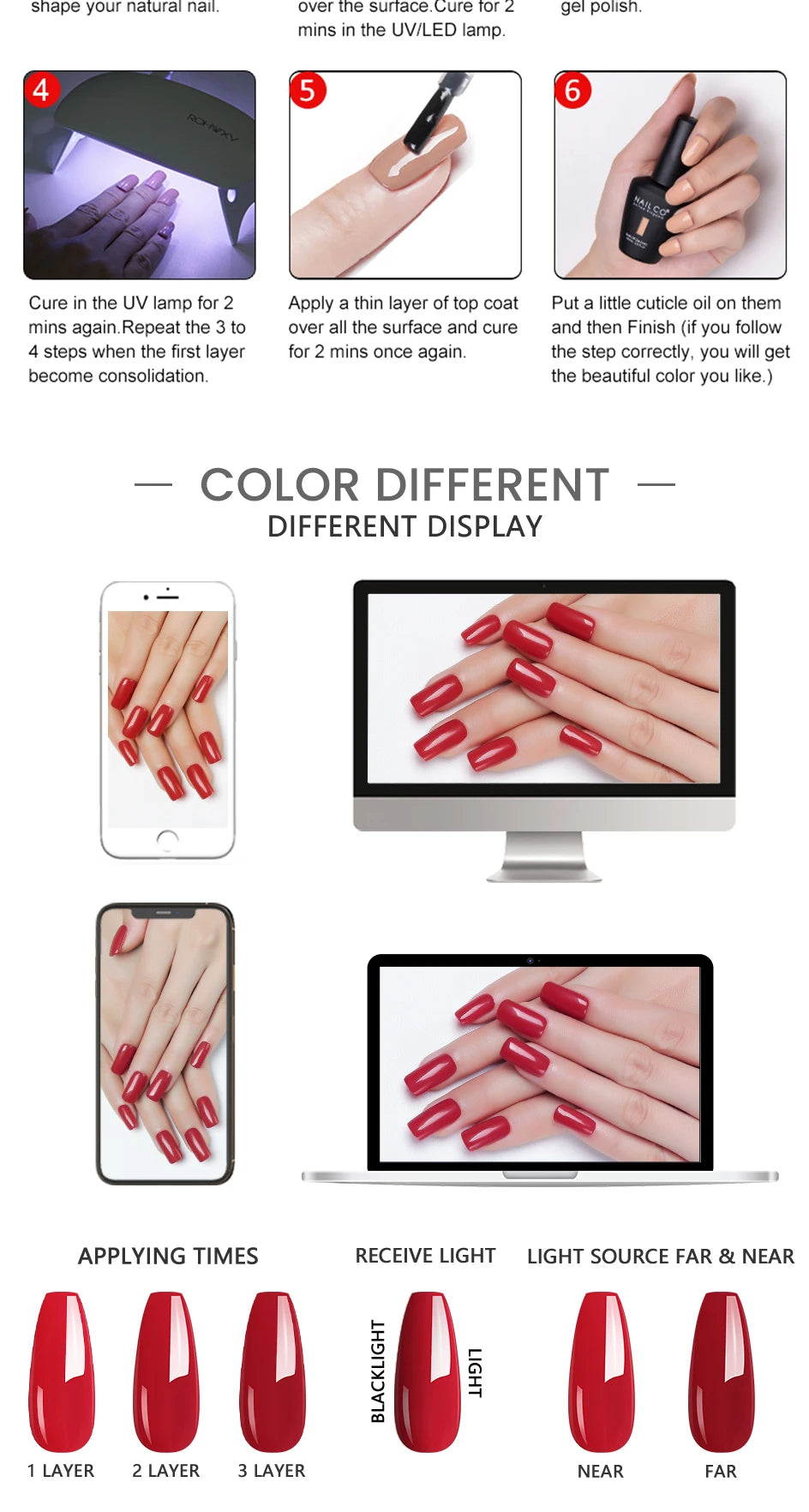 NAILCO 15ml 20/30pcs Gel Nail Polish Set
