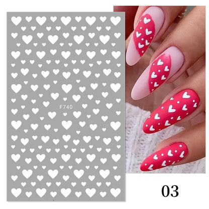 Gold 3D Nail Stickers