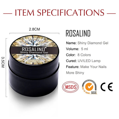 ROSALIND 5ml Shiny Diamond Gel