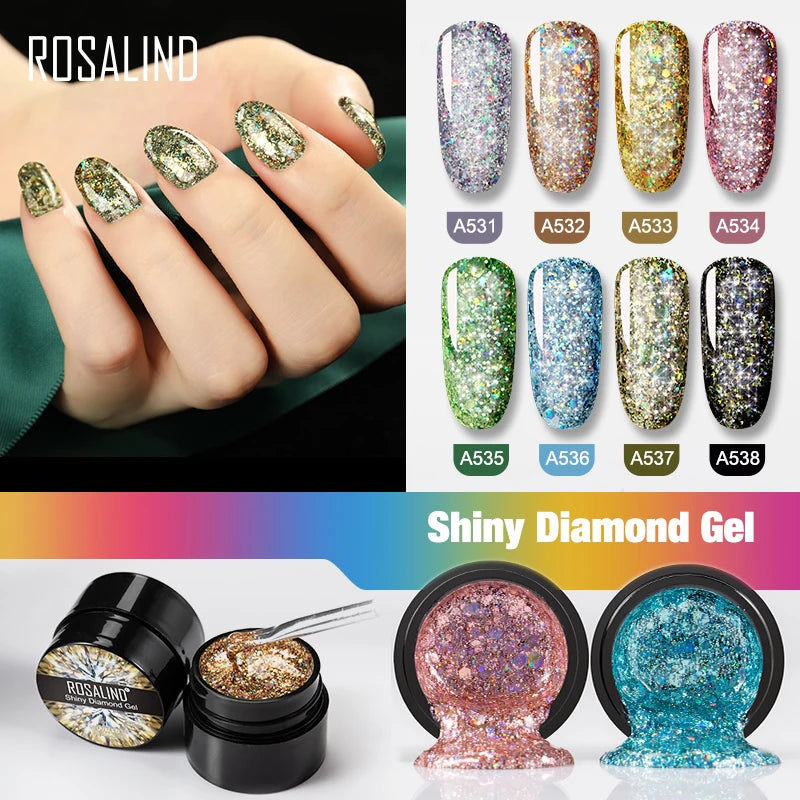 ROSALIND 5ml Shiny Diamond Gel