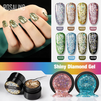 ROSALIND 5ml Shiny Diamond Gel