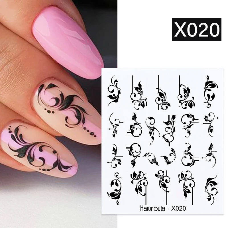Gold 3D Nail Stickers