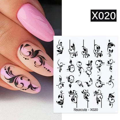 Gold 3D Nail Stickers