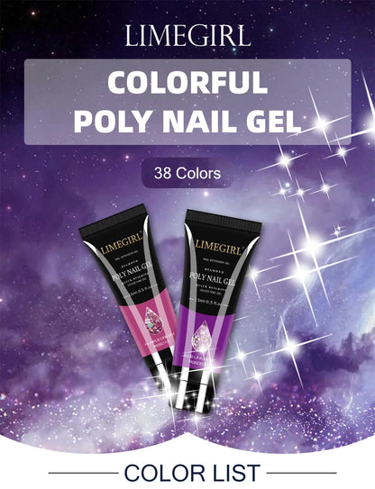 Poly Nail Gel Set of  8/6/4 PCS Poly UV Gel Set