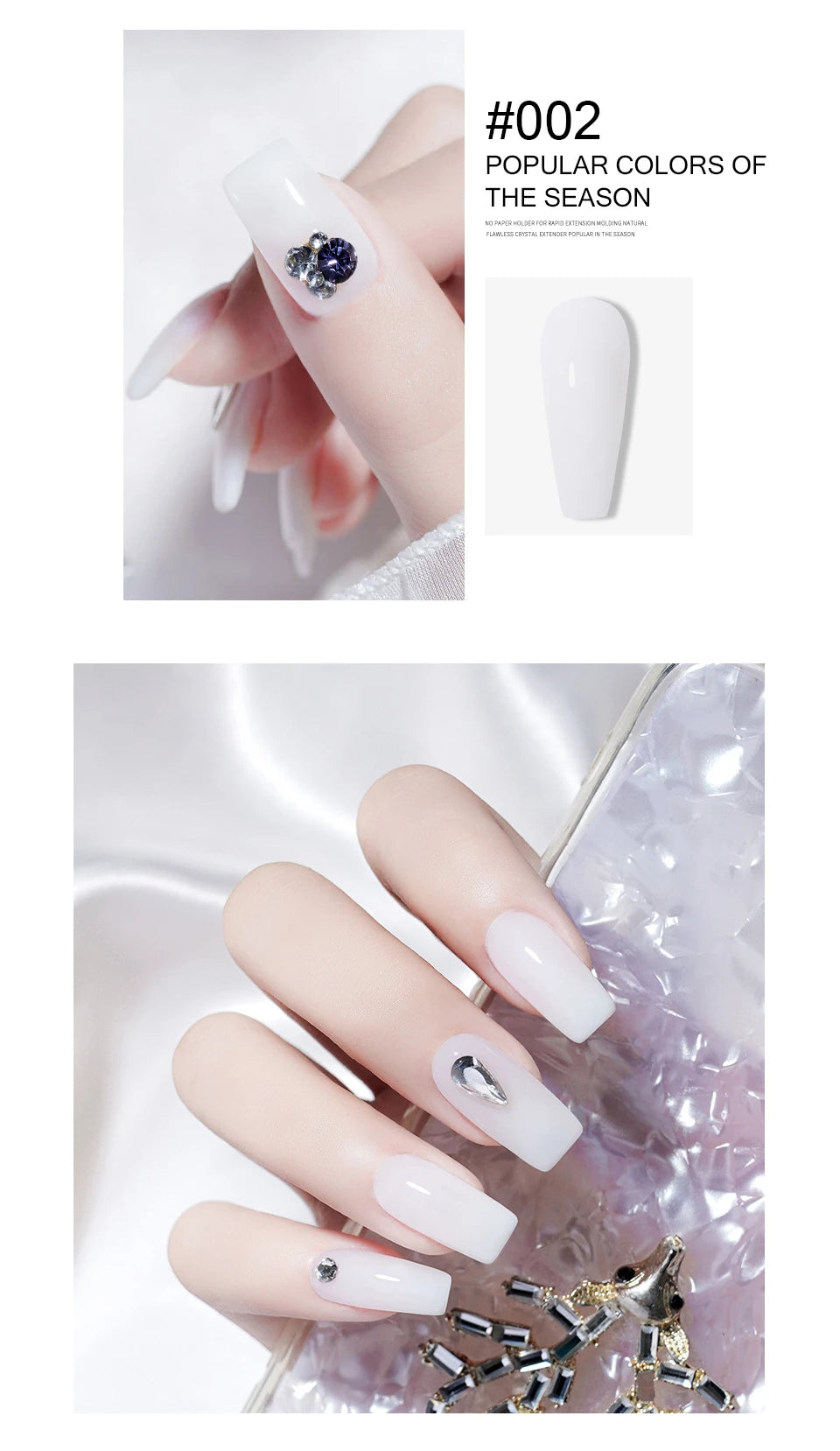 Poly Nail Gel Set of  8/6/4 PCS Poly UV Gel Set