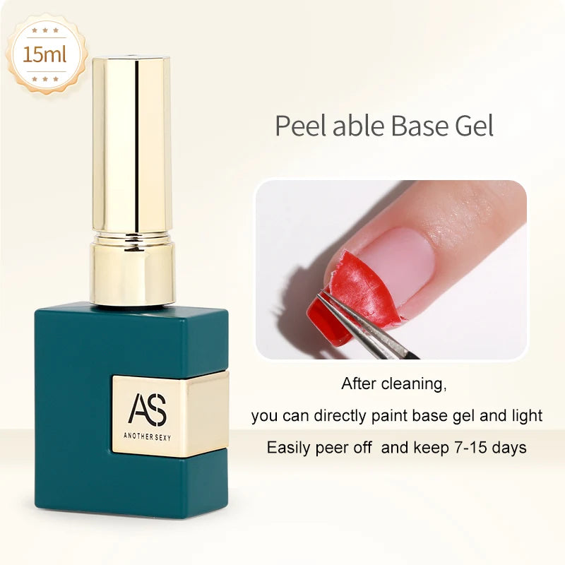 AS 15ml Base and Top Coat for Gel Polish Semi-permanent