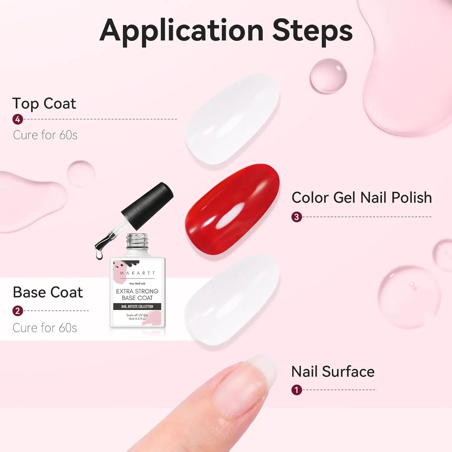 15ml Makartt Extra Strong Base Coat Gel Polish