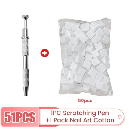 50/150pcs Sponge Gradient Nail Art Stamper Tools