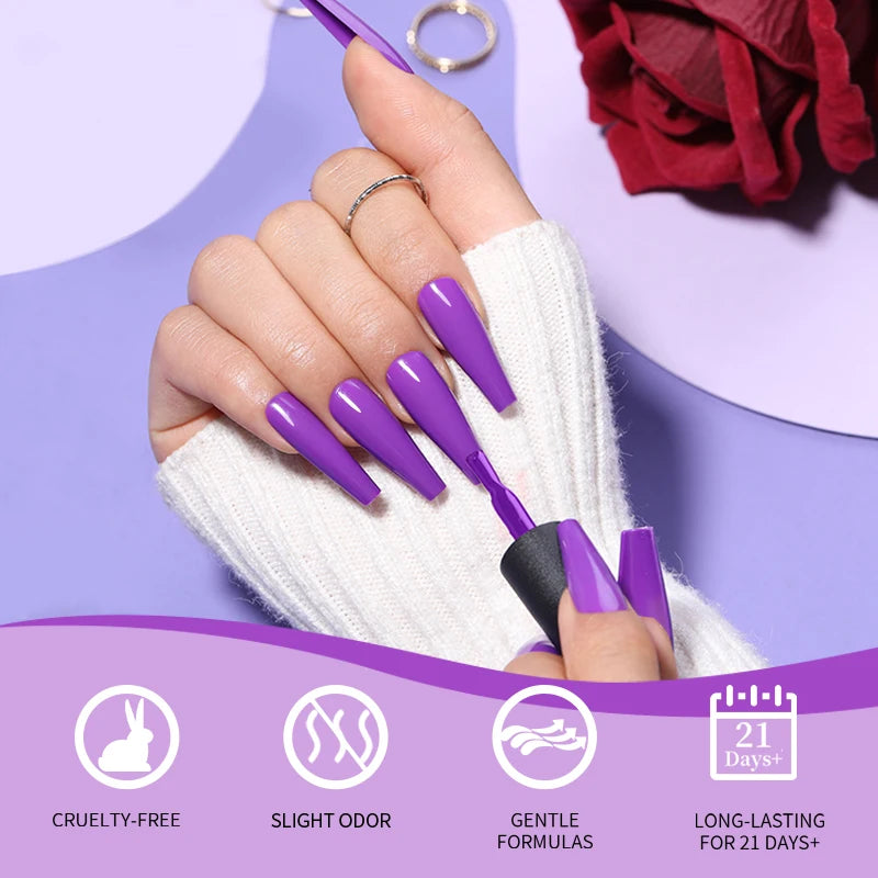UR SUGAR 7ml Glass Bottle Color Gel Nail Polish Semi-permanent