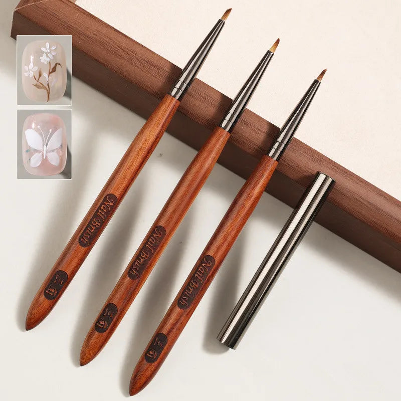 1 Pcs Triangular Brush Nails Art Brush Pen 3D