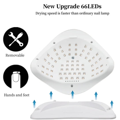 SUN X20 MAX 72 LEDS UV LED Nail Lamp Professional Nail Dryer Light With Timer