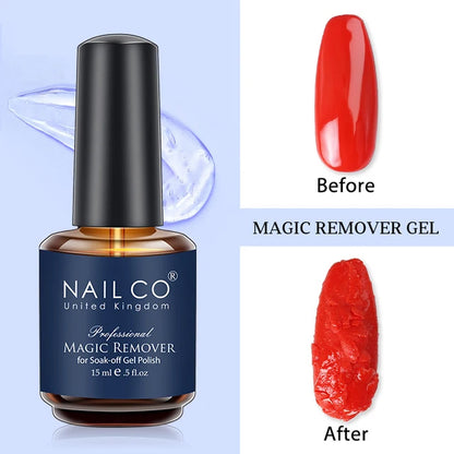 NAILCO 15ml Translucent Gel Nail Polish Semi-permanent Varnish