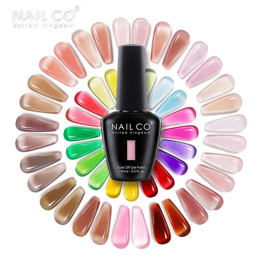 NAILCO 15ml Translucent Gel Nail Polish Semi-permanent Varnish