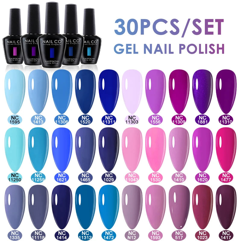 NAILCO 15ml 20/30pcs Gel Nail Polish Set