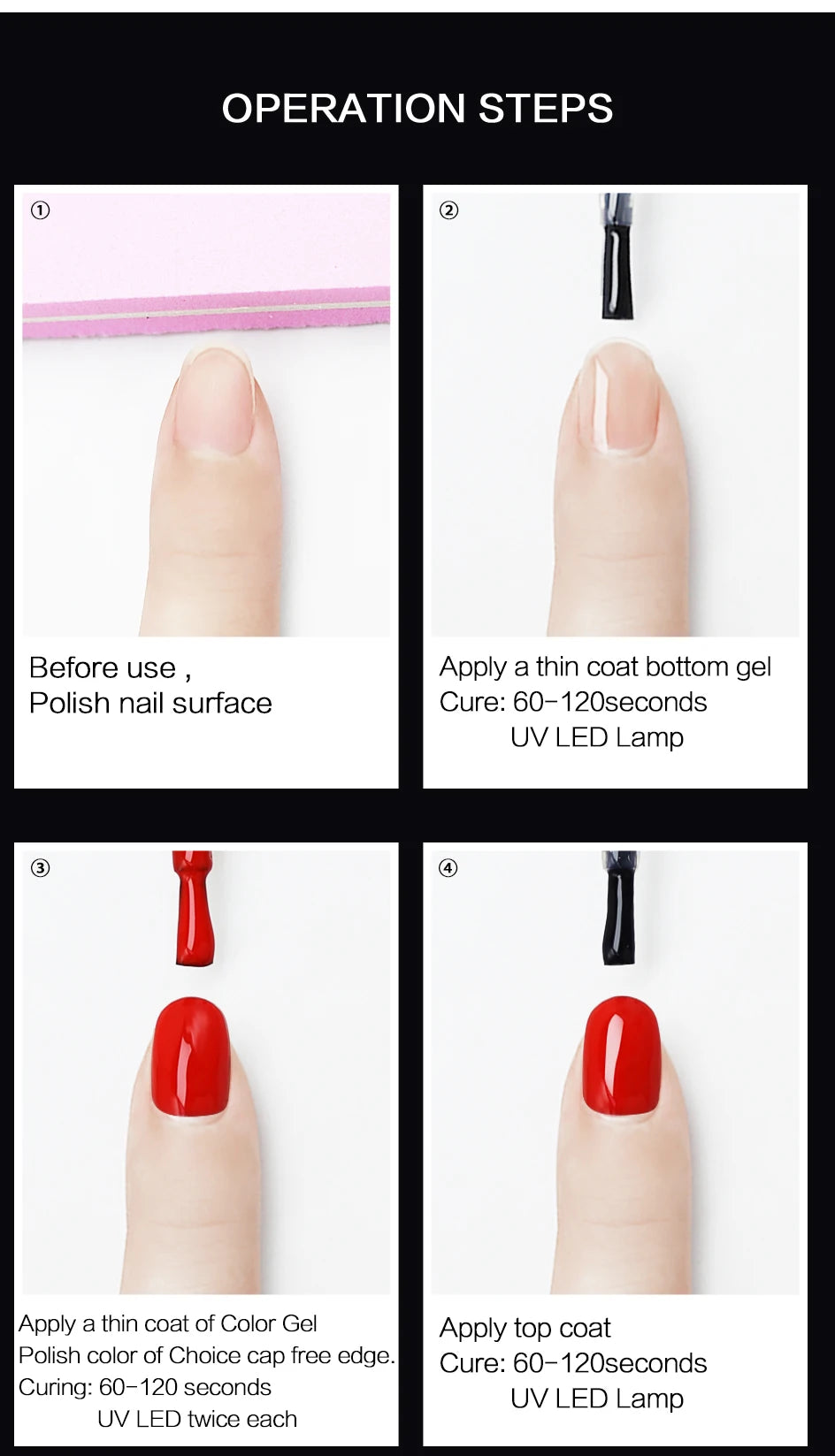 NAILCO 10/15ml Tempered Top Coat Gel Polish