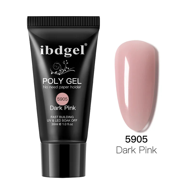 PoliGel 30ml  UV Gel Nail Polish LED 12 Colors