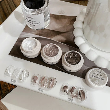 3 Colors 5g Pearl Fairy Cream Texture Gel Polish