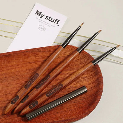 1 Pcs Triangular Brush Nails Art Brush Pen 3D