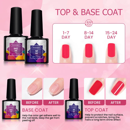 UV LED Gel Nail Polish 70 Colors Glitter 7ml