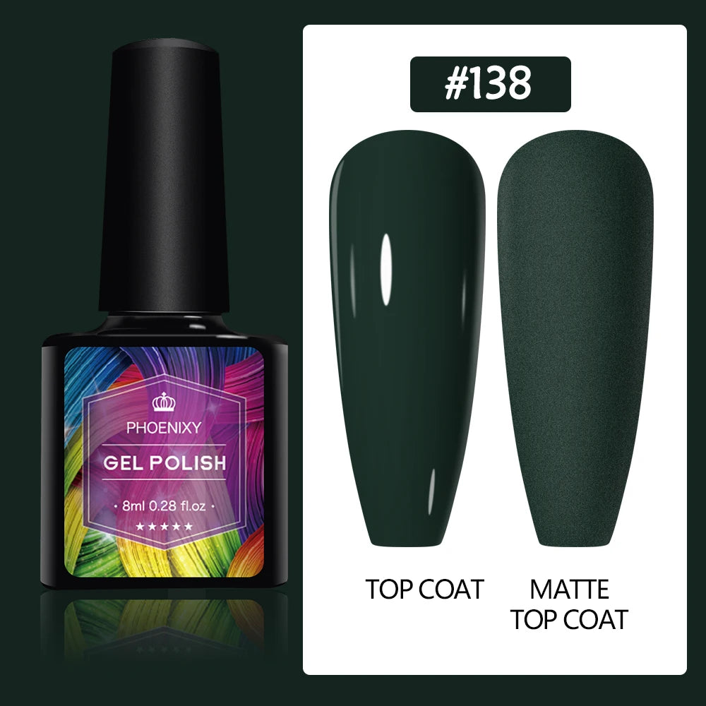 UV LED Gel Nail Polish 75 Colors Glitter 7ml