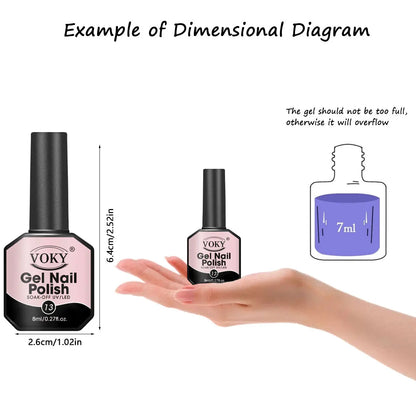 VOKY 8ml Multi-color Nail Polish Set