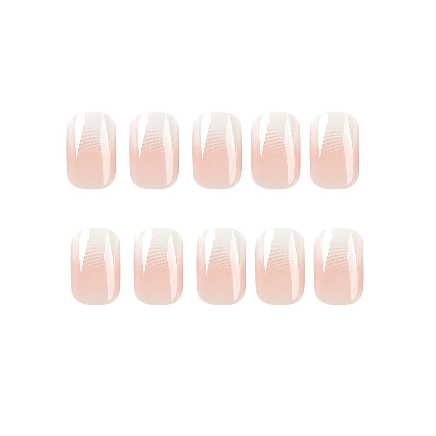 Glossy Press on French Nail Tips