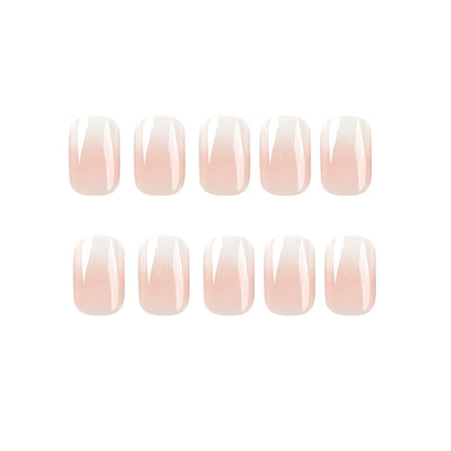 Glossy Press on French Nail Tips