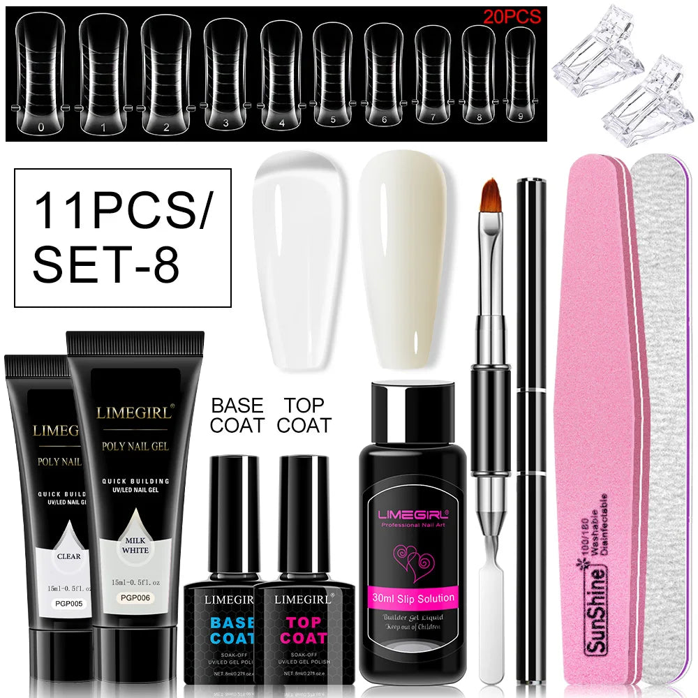 Poly Nail Gel Set for Extension Nails