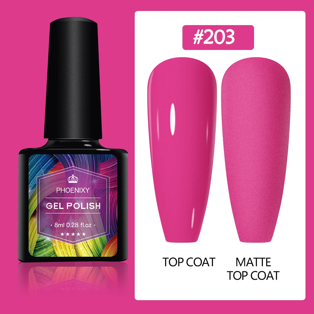 UV LED Gel Nail Polish 75 Colors Glitter 7ml