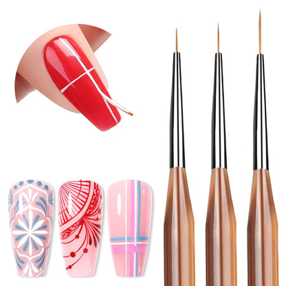 BORN PRETTY Nail Art Brush 9 Sizes  Nail Art Manicure Tool