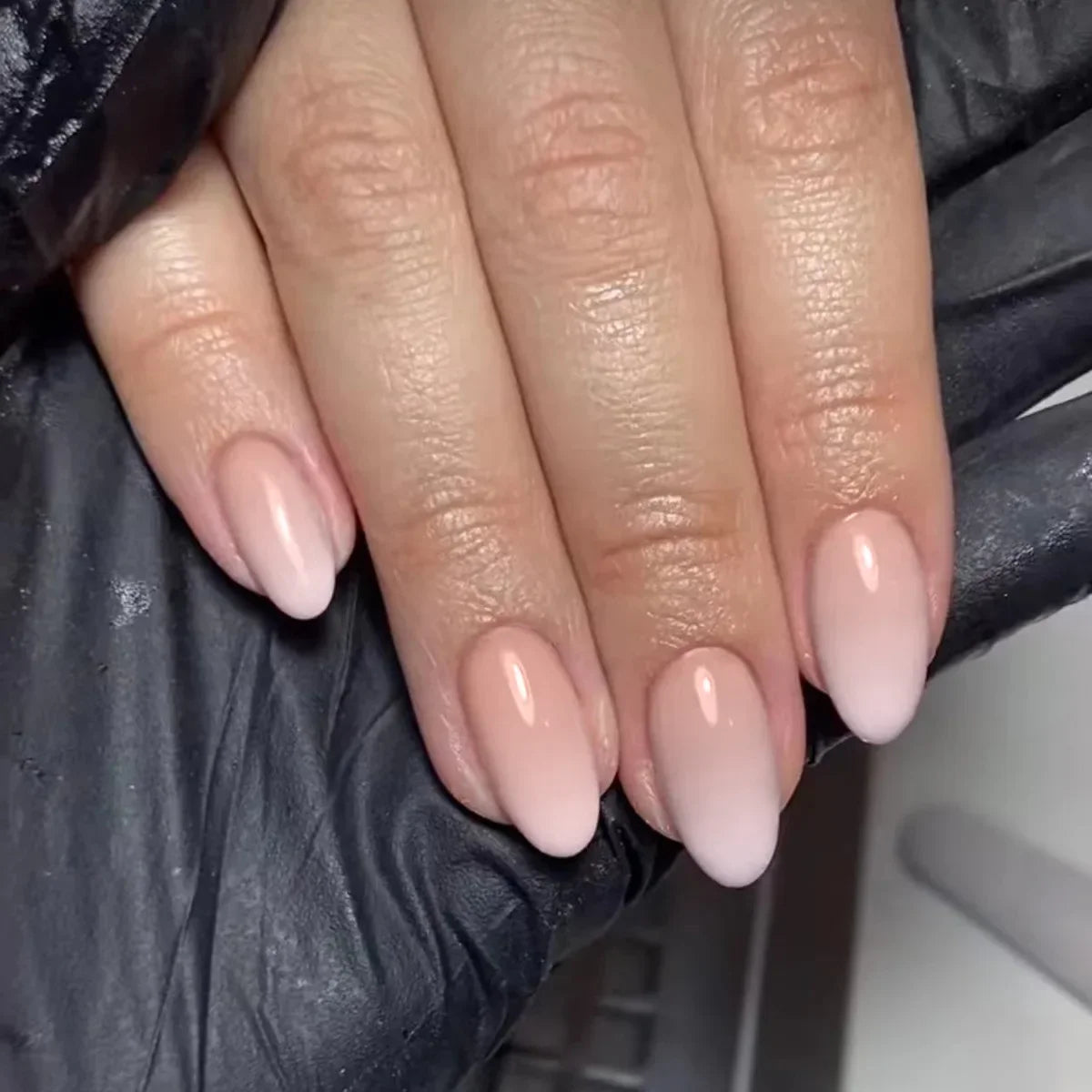 Glossy Press on French Nail Tips