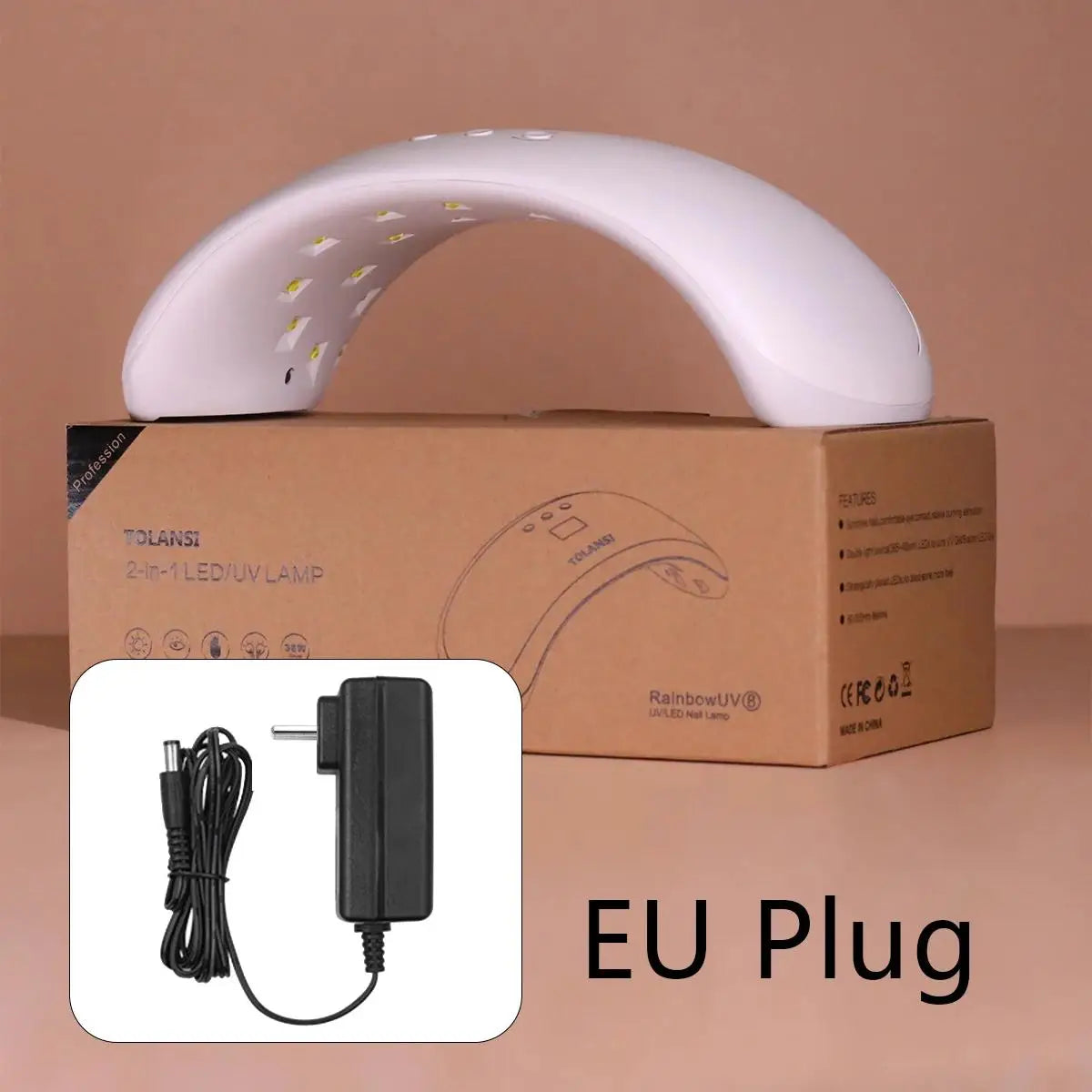 TOLANSI Nail Lamp US/EU Plug UV Art Beauty 36W Digital Screen