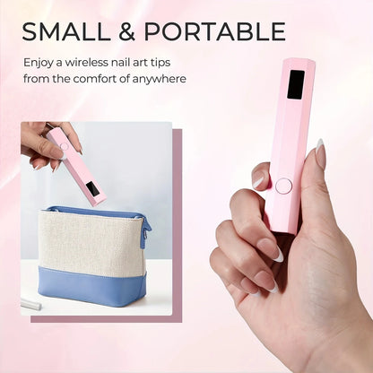 Mini UV Nail Lamp with LED Display Rechargeable Fast Gel Nail Drying Lamp