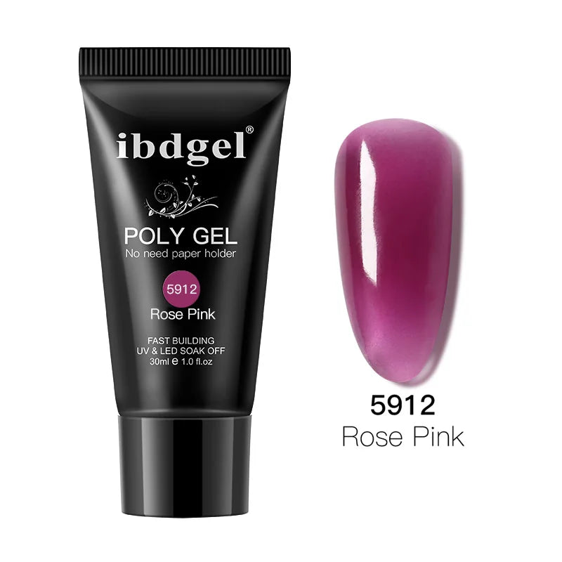 PoliGel 30ml  UV Gel Nail Polish LED 12 Colors