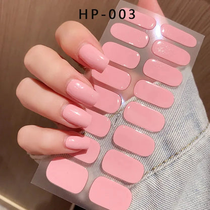 Transparent Semi Cured Gel Nail Strips Clear Nail Strengthening