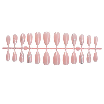 24pcs Press on Nails Medium Long Almond Shaped