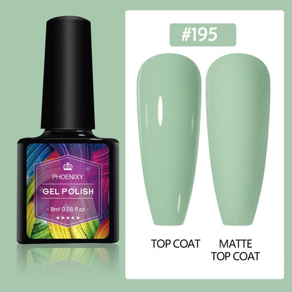 UV LED Gel Nail Polish 70 Colors Glitter 7ml