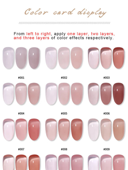 Vendeeni 24 Colors Jelly Transparent Gel Nail Polish 15ml