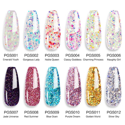 Poly Nail Gel Set of  8/6/4 PCS Poly UV Gel Set