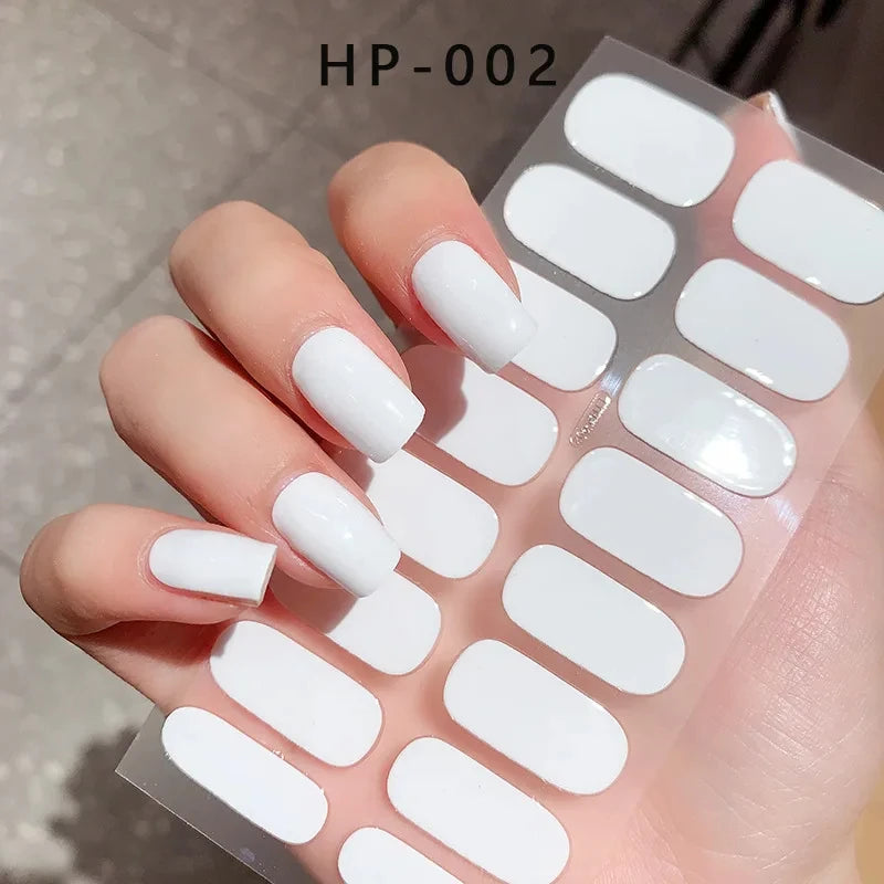 Transparent Semi Cured Gel Nail Strips Clear Nail Strengthening