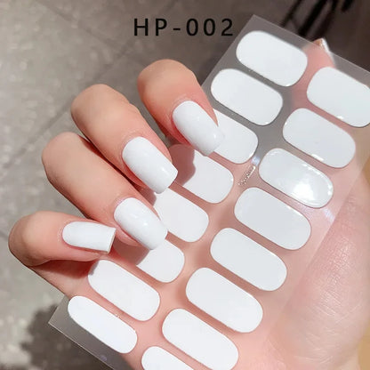 Transparent Semi Cured Gel Nail Strips Clear Nail Strengthening