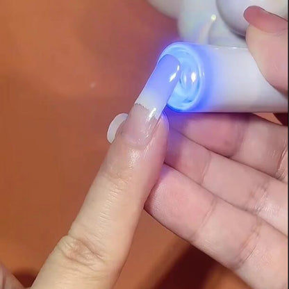 Transparent Semi Cured Gel Nail Strips Clear Nail Strengthening