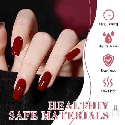 Limegirl DIY Nail Kit with 54W UV Nail Lamp_9 Colors Gel Polish Set Starter Kit