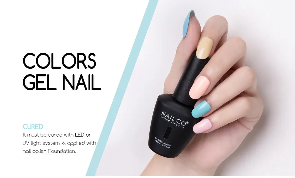 NAILCO 15ml Translucent Gel Nail Polish Semi-permanent Varnish
