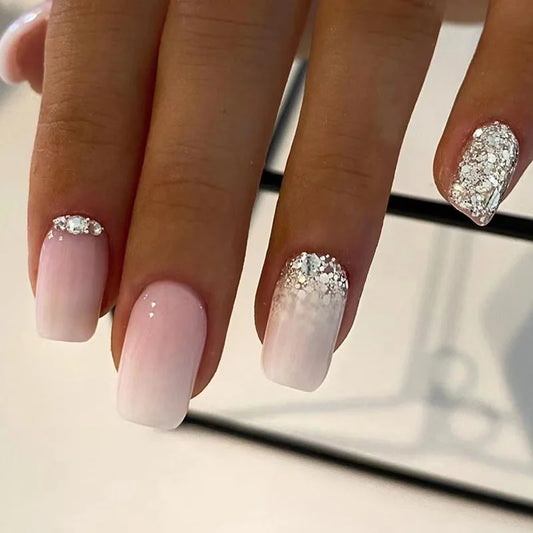 24 PCs Fake Nails with Nail Glue and Nail File