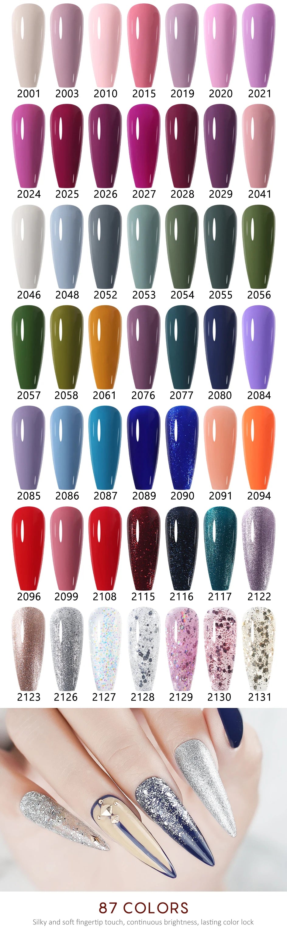 NAILCO 15ml Transparent Nude Color Series Jelly Gel Nail Polish